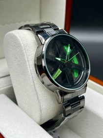تصویر ساعت مچی مردانه رینگی سبز 