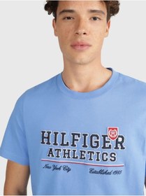 تصویر تیشرت مردانه تامی هیلفیگر اورجینال مشکی Tommy Hilfiger MW0MW34664-TH 