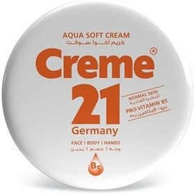 تصویر کرم مرطوب کننده آکوا سافت Creme 21 حجم 150 میل 