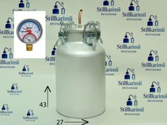 تصویر دیگ عرقگیری 20لیتری با گیج فشار و دما Araghgiri 20litr