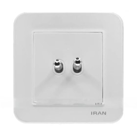 تصویر کلید دوپل اهرمی ارس ایران الکتریک Aras Iran Electric double lever switch