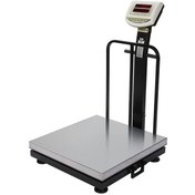 تصویر باسکول 500 کیلوگرم محک مدل MDS13000 ثابت استیل باسکول دیجیتال 500 کیلویی محک مدل ثابت با سینی استیل