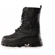 تصویر بوت ستاره بغل زیپدار مشکی 