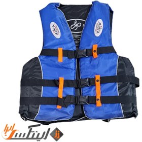 تصویر جلیقه نجات بزرگسال خارجی فومی آبی life vest blue