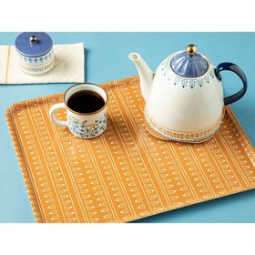 تصویر سینی پذیرایی انگلیش هوم مدل Ethnic Row ENGLISH HOME Ethnic Row tray mustard