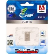 تصویر فلش مموری ویکومن مدل vc264 silver با ظرفیت 16 گیگابایت Vicco VC264 S Flash Memory -16GB