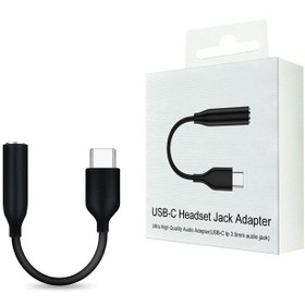 تصویر مبدل تایپ سی Type-C به جک Jack هدفون 3.5میلی متری سامسونگ USB-C Headset jack adapter 3.5mm