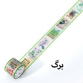 تصویر چسب واشی طرح تمبر 