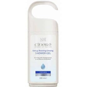 تصویر شامپو بدن آقایان سینره حاوی جینسینگ حجم ۲۵۰ میلی لیتر Cinere Energy Boosting Ginseng Shower Gel For Men 250ml