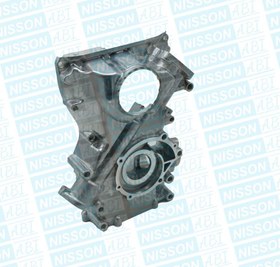 تصویر سینی قاب زنجیر جلو نیسان وانت انژکتور و کاربراتور - انژکتور NISSAN ENGINE FRONT COVER