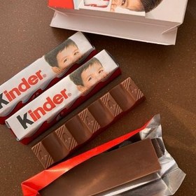 تصویر شکلات شیری کاکائویی کیندر 4 عددی Kinder cocoa milk chocolate 4pcs