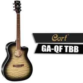 تصویر گیتار آکوستیک Cort GA-QF TBB ا Cort GA-QF Acoustic Guitar Cort GA-QF Acoustic Guitar