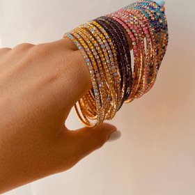 تصویر دستبند کشی نگین دار Jeweled-bracelet