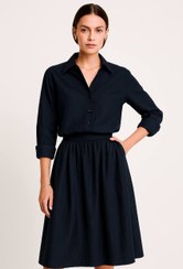 تصویر ست کراپ شومیز و دامن 