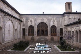 تصویر درب و پنجره سنتی به سبک معماری ایرانی 