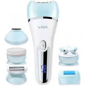 تصویر ست اصلاح مو بدن زنانه مدل V733 وی جی آر آبی VGR V733 Lady Care Set