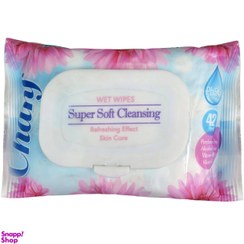 تصویر دستمال مرطوب چانف (Chanf) مدل Super Soft بسته 42 عددی 