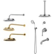 تصویر شیر دوش حمام توکار البرز روز مدل علاالدین تیپ 4 Alborzrooz built-in bath tap