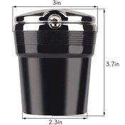 تصویر زیر سیگاری خودرو چراغ دار کروم 