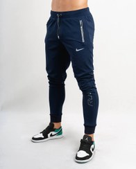 تصویر شلوار ورزشی مردانه مدل NIKE دمپاکش پارچه غواصی درجه یک خارجی جیب دار زیپ واتر در 2 رنگ جذاب - مشکی / XXL 