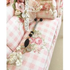 تصویر گیره روسری دوشاخ استیل طرح پروانه (کد 908) 