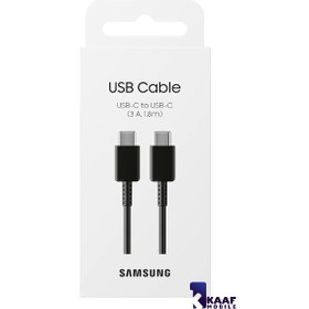 تصویر کابل شارژر 2 سر TYPE-C برند سامسونگ مدل 3A USB_C TO USB_C CABLE 3A