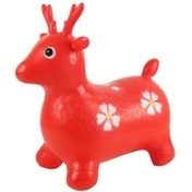 تصویر عروسک بادی گوزن موزیکال مناسب خردسال و کودک 