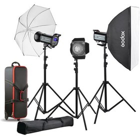 تصویر کیت فلاش استودیو سه شاخه گودوکس Godox QS600II Studio Flash Kit 