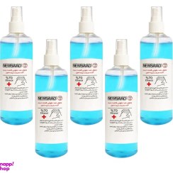 تصویر محلول ضدعفونی کننده نیوساد مدل Antiseptic حجم 150 میلی لیتر مجموعه 5 عددی 