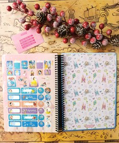 تصویر دفتر ۱۰۰برگ جلدسخت طرح دیزنی (سیندرلا) 