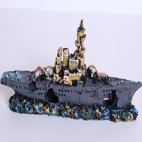 تصویر دکور آکواریوم مدل کشتی کد 210 