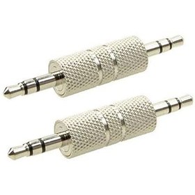 تصویر تبدیل دو سر نر AUX فلزی 