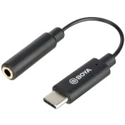 تصویر تبدیل TYPE C TO AUX برند BOYA بویا مشکی - 