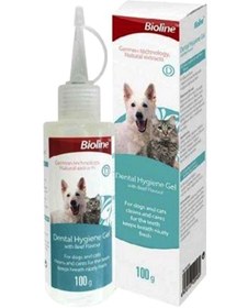 تصویر ژل بهداشت دندان برای گربه‌ها و سگ‌ها سفید ۱۰۰ گرم برند bioline Dental Hygiene Gel For Cats And Dogs White 100grams