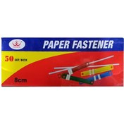 تصویر فنر پوشه پلاستیکی رنگی (گیره پوشه) بسته 50 عددی Paper File Fasteners