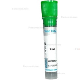 تصویر لوله K2EDTA غير وكيوم 2ml 12×56 فرزانه آرمان 