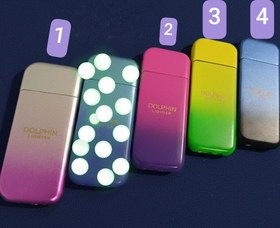 تصویر فندک دلفینی بلند دو رنگ 