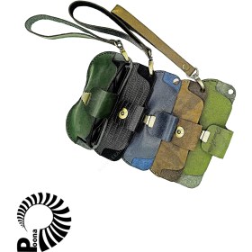 تصویر کیف عینک چرم کله غازی 