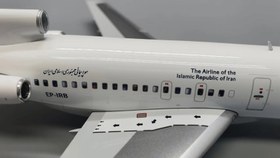 تصویر ماکت هواپیما بوئینگ ۷۲۷ ایران ایر | Jc Wings 1:200 Boeing 727-100 IranAir EP-IRB 