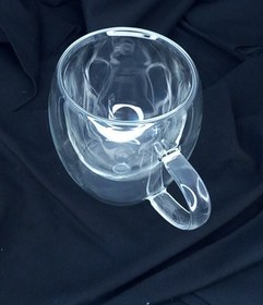 تصویر لیوان دوجداره گل خشک 