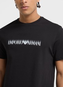 تصویر برند Emporio Armani Beachwear Logo Crew Neck T-Shirt