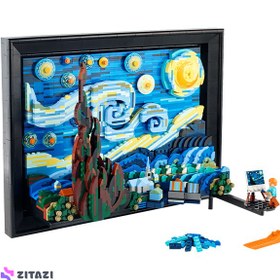 تصویر لگو سری ایده مدل 21333 نقاشی ونگوگ LEGO Ideas 21333 Vincent van Gogh - The Starry Night ۲۳۱۶ قطعه