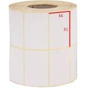 تصویر لیبل کاغذی 34mm*51mm 