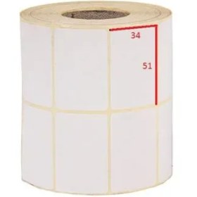تصویر لیبل کاغذی 34mm*51mm 