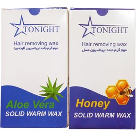 تصویر موم گرم جامد اپیلاسیون تونایت - آلوئه ورا / 500 گرم Tonight Hair removing Solid Warm Wax For Face