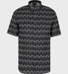 تصویر پیراهن آستین کوتاه طرح دار مردانه Emporio Armani | 3R1CQ7 1NWDZ F074 
