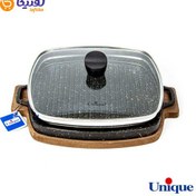 تصویر تابه گریل چدنی یونیک مدل UN-6017 سایز ۳۲ سانتیمتر 