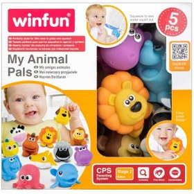 تصویر پوپت 5 تکه حیوانات وین فان Winfun پوپت 5 تکه