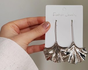 تصویر گوشواره مینیمال سیلور minimal earings