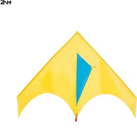 تصویر دلتا کایت تک رنگ زرد مدل هلال 